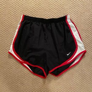 Nike Black/Red Tempo Shorts